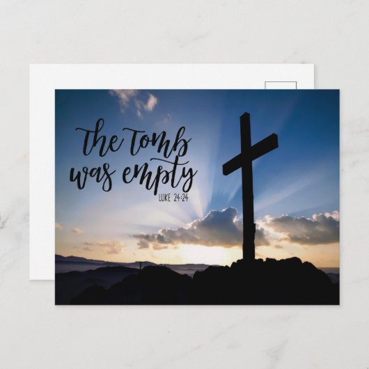 Das Grab war leere Postkarte (Vorne/Hinten)