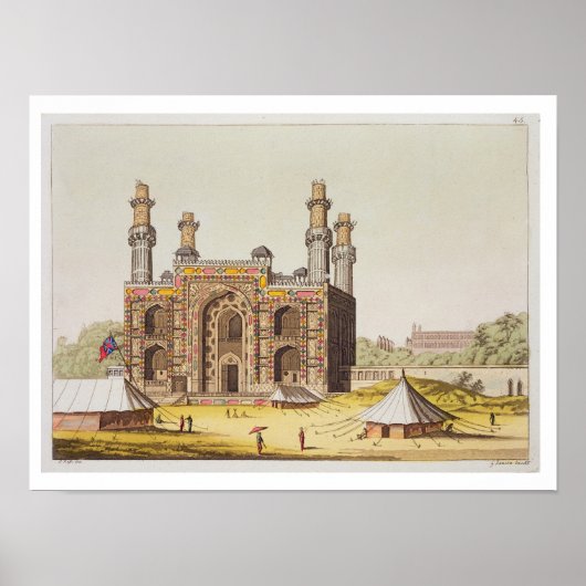 Das Grabmal des MogulKaisers Akbar von 'Le Cos Poster (Vorne)