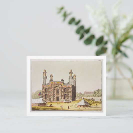 Das Grabmal des MogulKaisers Akbar von 'Le Cos Postkarte (Stehend Vorderseite)