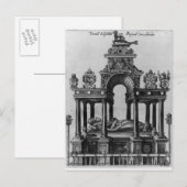 Das Grabmal von Elisabeth I, 1620 Postkarte (Vorne/Hinten)
