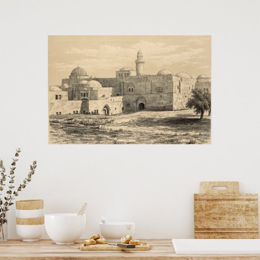 Das Grabmal von König David in Jerusalem Poster (Küche)