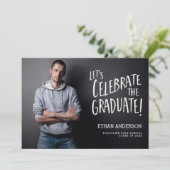 Das Graduate feiern | Foto Graduation Party Einladung (Stehend Vorderseite)
