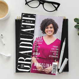 Das Graduate Fun Trendy Magazine deckte das Grad-P Einladung