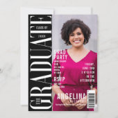 Das Graduate Fun Trendy Magazine deckte das Grad-P Einladung (Vorderseite)