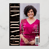 Das Graduate Fun Trendy Magazine deckte das Grad-P Folieneinladung (Vorderseite)