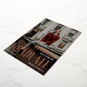 Das Graduate Trendy Classy Grad Magazine Cover Folieneinladung (Gedreht)
