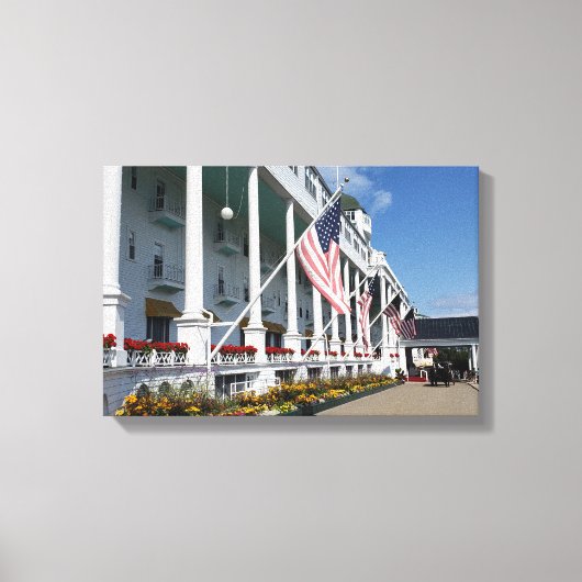 Das Grand Hotel auf der Insel Mackinac, Michigan Leinwanddruck (Vorderseite)