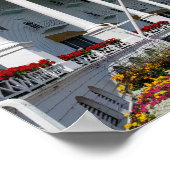 Das Grand Hotel auf der Insel Mackinac, Michigan Poster (Ecke)
