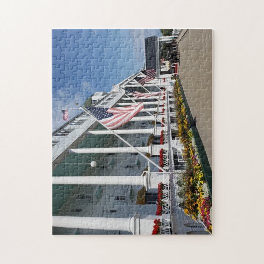 Das Grand Hotel auf der Insel Mackinac, Michigan Puzzle (Vertikal)