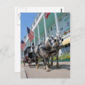 Das Grand Hotel - Mackinac Island, Michigan Postkarte (Vorne/Hinten)
