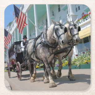 Das Grand Hotel - Mackinac Island, Michigan Rechteckiger Pappuntersetzer
