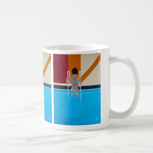 Das Grand Resort Gemälde von Alfred Fox Kaffeetasse (Rechts)