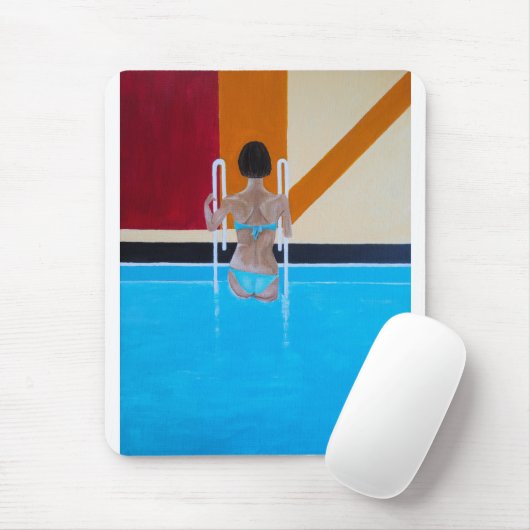 Das Grand Resort Gemälde von Alfred Fox Mousepad (Mit Mouse)