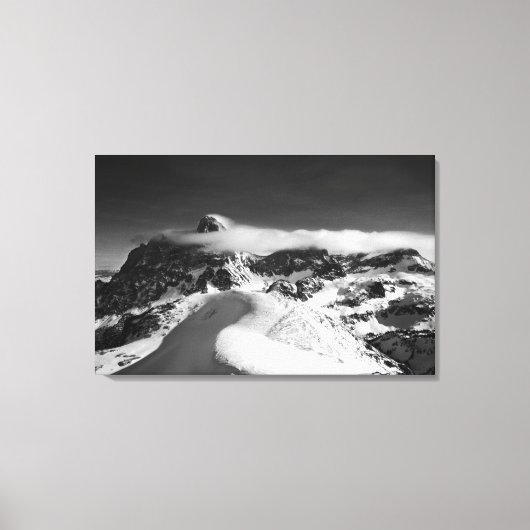 Das Grand Teton und die Kathedrale Leinwanddruck (Vorderseite)