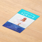 Das Grand Trendy Modern Foto Blue Acryleinladungen (Ablage )