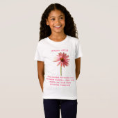 Das Gras hält sich zurück, die Blume... T-Shirt (Vorne ganz)