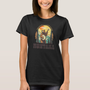 Das Gras ist blau in Montana Vintager Bär Banjo Pl T-Shirt