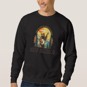 Das Gras ist blau in New Mexico Vintage-Bär-Banjo Sweatshirt