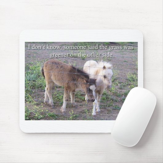 Das Gras ist grüner Mousepad (Mit Mouse)