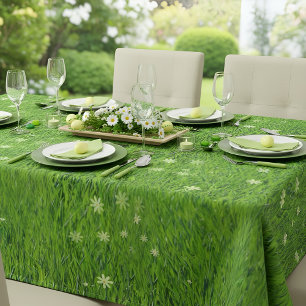 Das Gras ist grüner Tischdecke