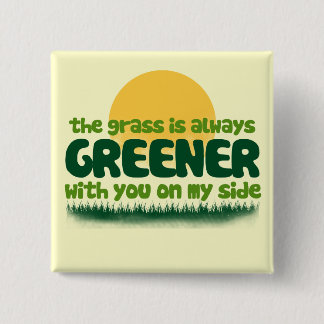 Das Gras ist immer grüner Button
