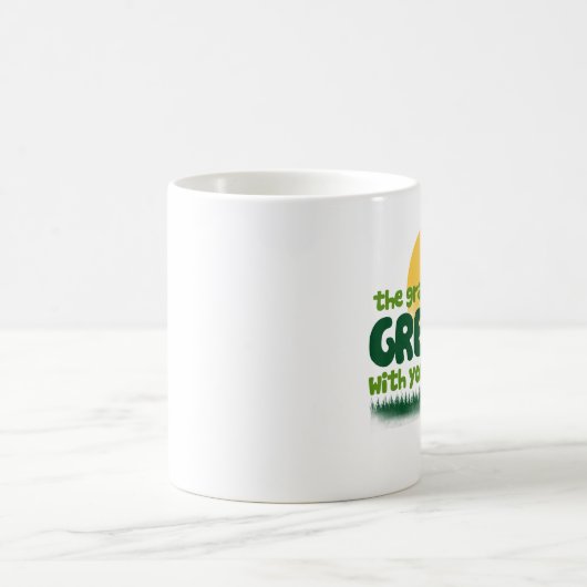 Das Gras ist immer grüner Kaffeetasse (Mittel)