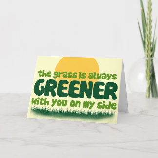 Das Gras ist immer grüner Karte