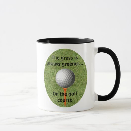 Das Gras ist immer grüneres… Golf - Tasse (Rechts)