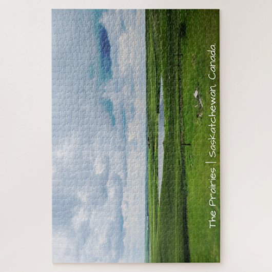 Das Grasland | Saskatchewan, Kanada Puzzle (Vertikal)