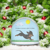 DAS GRASS IST GRÜNER UNTER MEINER DACKEL SCHNEEKUGELN (Weihnachten)