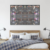 Das Grau darin Leinwanddruck (Insitu (Schlafzimmer))