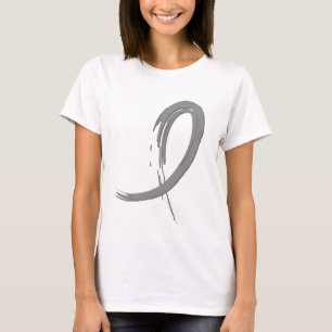 Das graue Band A4 des Hirntumors T-Shirt