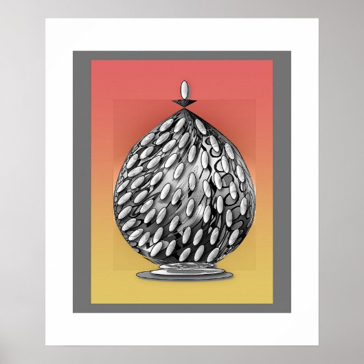 Das Graue Ingwer-Gefäß Kunstposter Poster (Vorne)