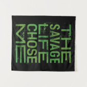 Das grausame Leben wählte mich aus Wandteppich (Vorderseite (Horizontal))