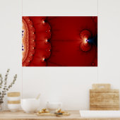 Das Gravity Wells-Fraktal Poster (Küche)