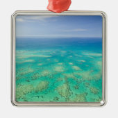 Das Great Barrier Reef, Luftbild von Green Silbernes Ornament (Vorne)