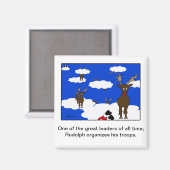 Das "Great Leader Christmas Magnet" Magnet (Vorderseite/Rückseite)