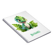 Das Green Dino Adventure Notebook für Kinder Notizblock (Rechte Seite)
