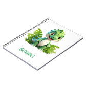 Das Green Dino Adventure Notebook für Kinder Notizblock (Linke Seite)