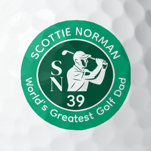 Das Green Golfer Logo "Der größte Golfspieler der Golfball