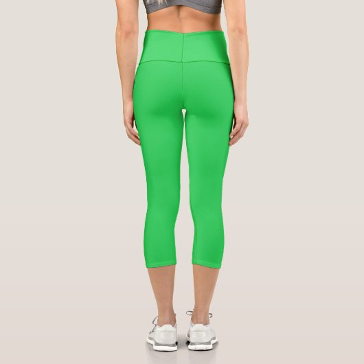 Das Green Ireland Muster, St Patrick's Day, Irish Capri Leggings (Rückseite)