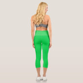 Das Green Ireland Muster, St Patrick's Day, Irish Capri Leggings (Rückseite)