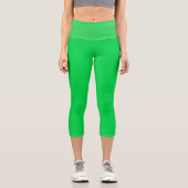 Das Green Ireland Muster, St Patrick's Day, Irish Capri Leggings (Vorderseite)