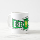 Das Green Lantern Corps - grünes Logo Kaffeetasse (Vorderseite Links)