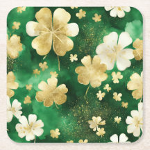 Das Green und Gold St Patrick's Day Kleeblatt
