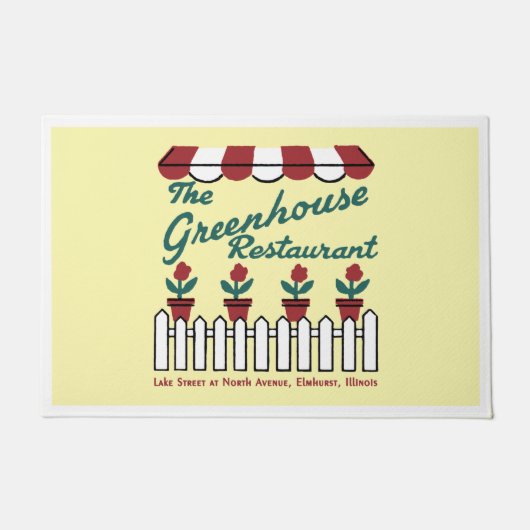 Das Greenhouse Restaurant Elmhurst, Illinois Fußmatte (Vorderseite)