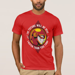 Das grelle   "die Zukunft ist hier " T-Shirt