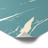 Das Grenadines Vintage Reiseplakat. Poster (Ecke)