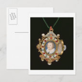 Das Gresley Jewel mit Miniaturporträts von Sir Postkarte (Vorne/Hinten)