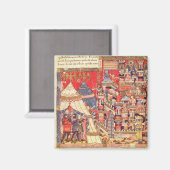 Das griechische Lager und die Stadt Troy Magnet (Vorderseite/Rückseite)